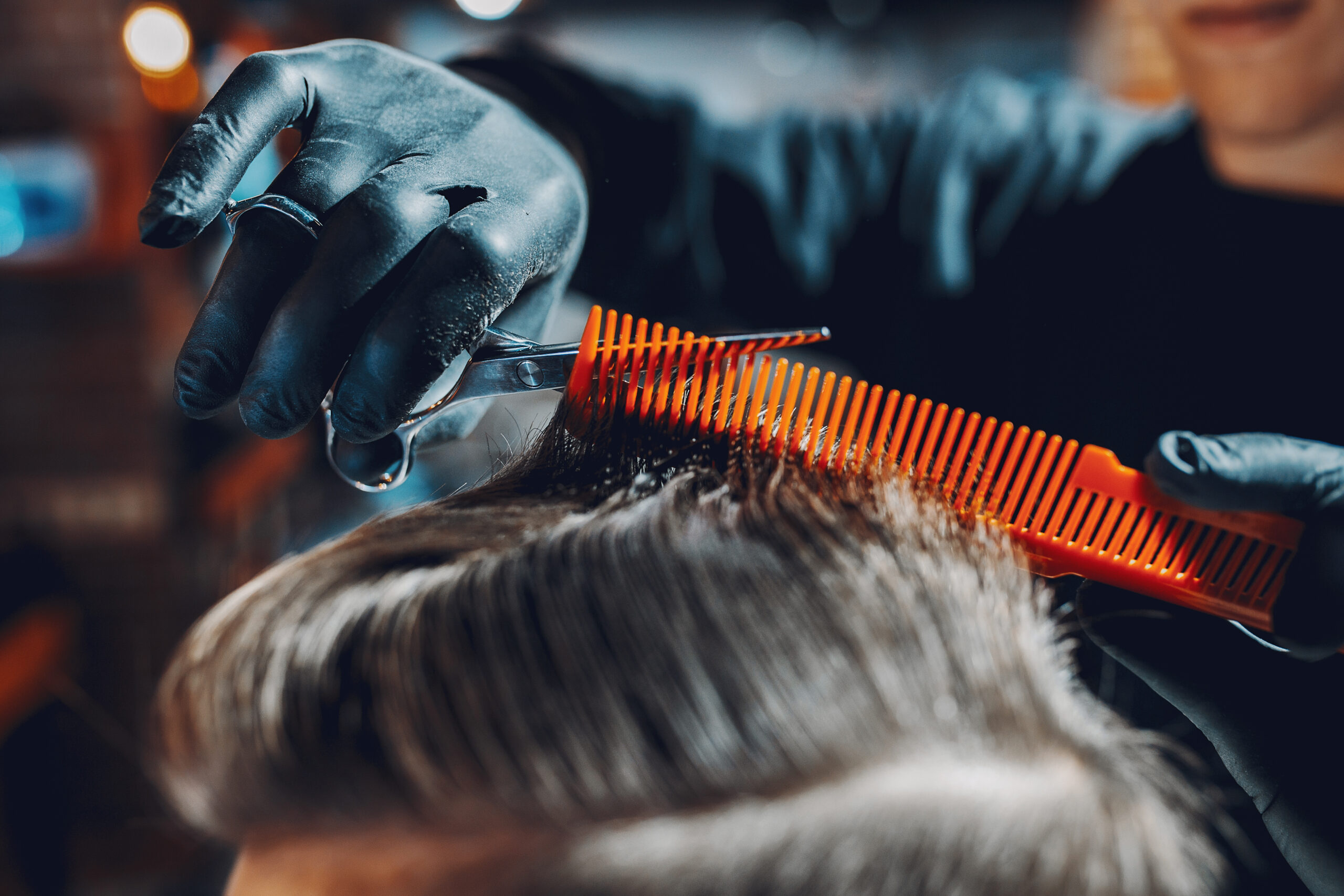 Stylish man sitting in a barbershop Your Identity